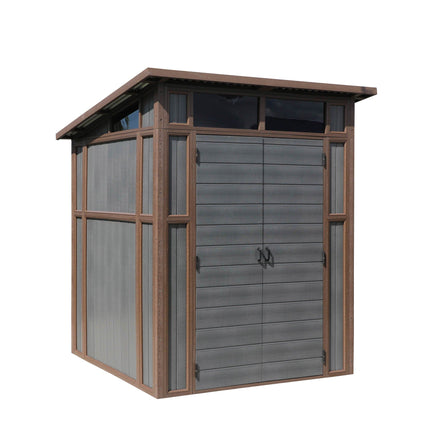 Mercia Plastic Shed Mercia 7x7 Premium Composite Pent Shed ESDXL30PLS027 5029442014623