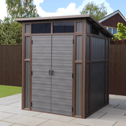 Mercia Plastic Shed Mercia 7x7 Premium Composite Pent Shed ESDXL30PLS027 5029442014623