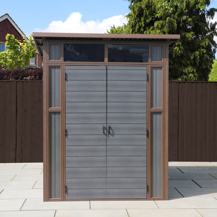 Mercia Plastic Shed Mercia 7x7 Premium Composite Pent Shed ESDXL30PLS027 5029442014623