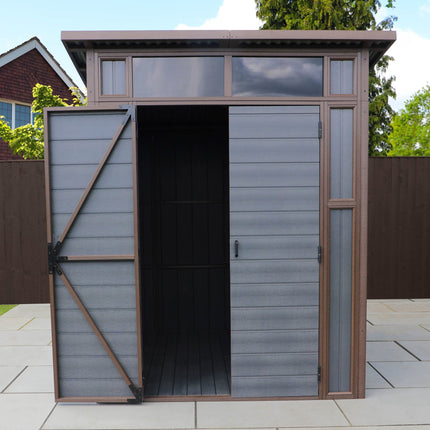 Mercia Plastic Shed Mercia 7x7 Premium Composite Pent Shed ESDXL30PLS027 5029442014623