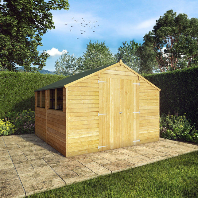 Mercia Wooden Shed Mercia 10x10 Overlap Apex Shed Mercia 10x10 Overlap Apex Shed