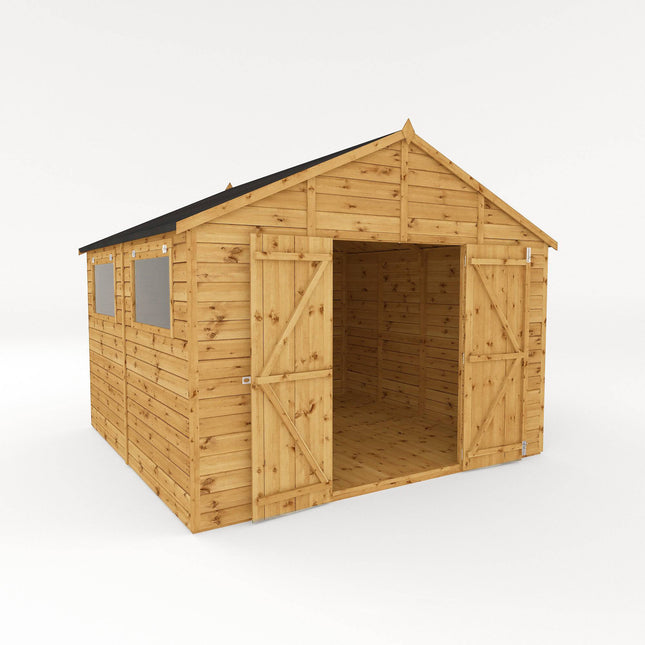 Mercia Wooden Shed Mercia 10x10ft Premium Shiplap Apex Workshop