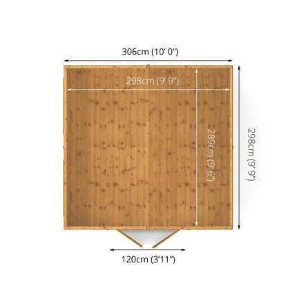 Mercia Wooden Shed Mercia 10x10ft Premium Shiplap Apex Workshop