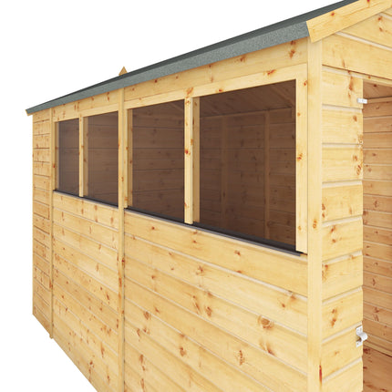 Mercia Wooden Shed Mercia 10x6 Modular Shiplap Apex Wooden Shed