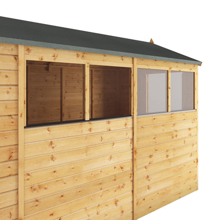 Mercia Wooden Shed Mercia 10x6 Modular Shiplap Apex Wooden Shed