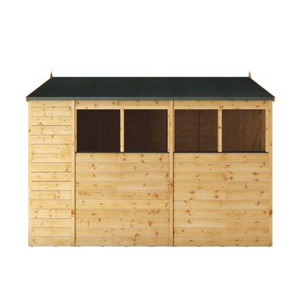 Mercia Wooden Shed Mercia 10x6 Modular Shiplap Apex Wooden Shed