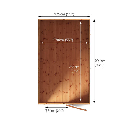 Mercia Wooden Shed Mercia 10x6 Modular Shiplap Apex Wooden Shed