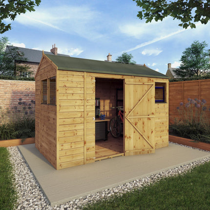 Mercia Wooden Shed Mercia 10x6 Modular Shiplap Apex Wooden Shed