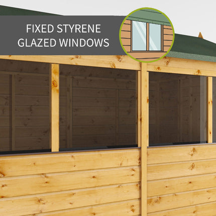 Mercia Wooden Shed Mercia 10x6 Modular Shiplap Apex Wooden Shed