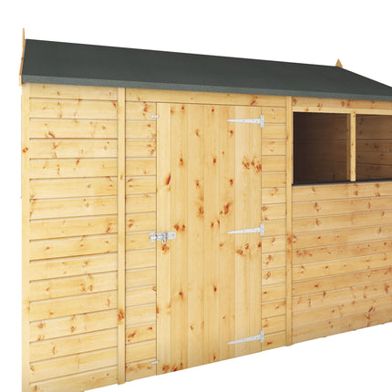 Mercia Wooden Shed Mercia 10x6 Modular Shiplap Apex Wooden Shed