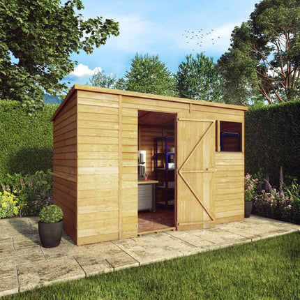 Mercia Wooden Shed Mercia 10x6 Overlap Pent Shed