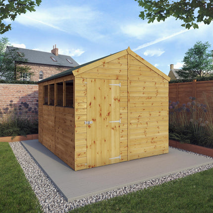 Mercia Wooden Shed Mercia 10x8 Modular Shiplap Apex Wooden Shed