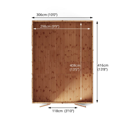 Mercia Wooden Shed Mercia 14x10 Premium Shiplap Apex Workshop