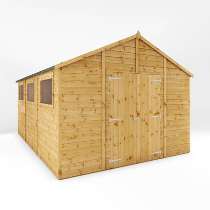 Mercia Wooden Shed Mercia 15 x 10 Premium Shiplap Apex Workshop