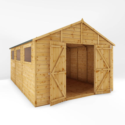 Mercia Wooden Shed Mercia 15 x 10 Premium Shiplap Apex Workshop