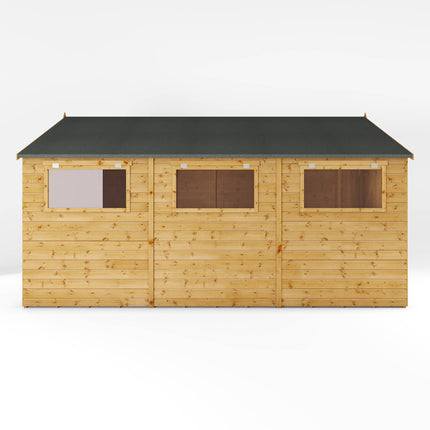 Mercia Wooden Shed Mercia 15 x 10 Premium Shiplap Apex Workshop