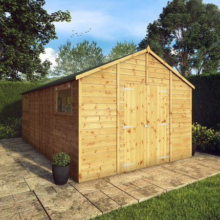 Mercia Wooden Shed Mercia 18 x 10 Premium Shiplap Apex Workshop