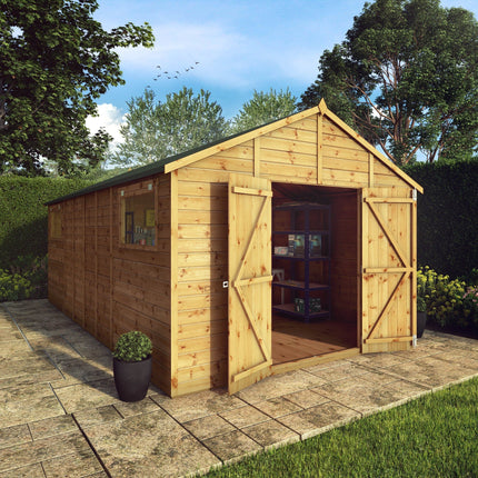 Mercia Wooden Shed Mercia 18 x 10 Premium Shiplap Apex Workshop