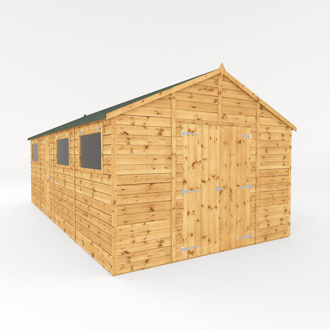 Mercia Wooden Shed Mercia 20 x 10 Premium Shiplap Apex Workshop