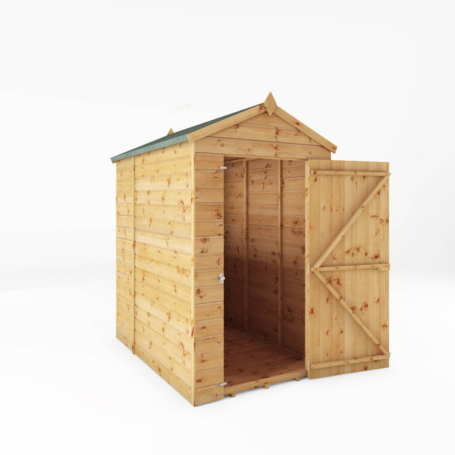 Mercia Wooden Shed Mercia 6x4 Modular Shiplap Apex Windowless Wooden Shed