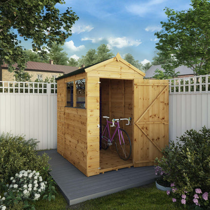 Mercia Wooden Shed Mercia 6x4 Modular Shiplap Apex Wooden Shed