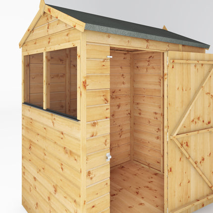 Mercia Wooden Shed Mercia 6x4 Modular Shiplap Apex Wooden Shed