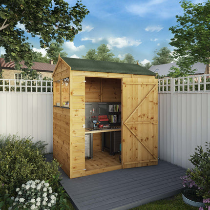 Mercia Wooden Shed Mercia 6x4 Modular Shiplap Apex Wooden Shed