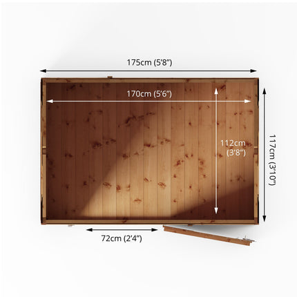 Mercia Wooden Shed Mercia 6x4 Modular Shiplap Apex Wooden Shed