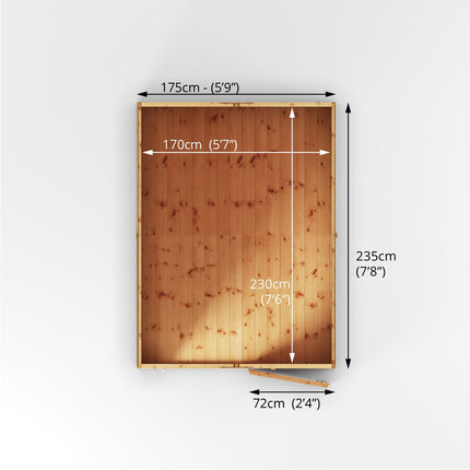 Mercia Wooden Shed Mercia 8x6 Modular Shiplap Apex Shed