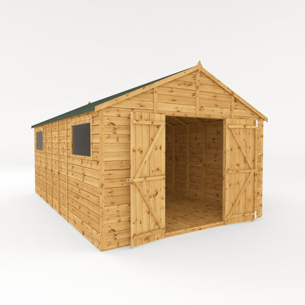 Mercia Wooden Shed Mercia Premium Shiplap Apex Workshop 16 x 10