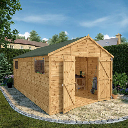 Mercia Wooden Shed Mercia Premium Shiplap Apex Workshop 16 x 10