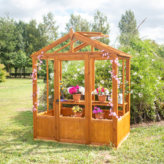 Shire Greenhouse Shire Holkham 4x6 Wooden Greenhouse