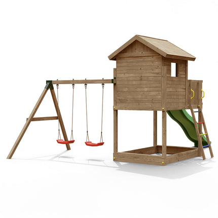 Shire Play Equipment Shire Galaxy Playfort Wooden Climbing Frame with Slide and Swings PCFG05136PK-1AA Shire Galaxy Playfort Wooden Climbing Frame with Slide and Swings 5060370117673