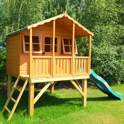 Shire Playhouse Shire 6x4 Stork Playhouse with Platform & Slide