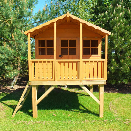 Shire Playhouse Shire 6x4 Stork Playhouse with Platform & Slide