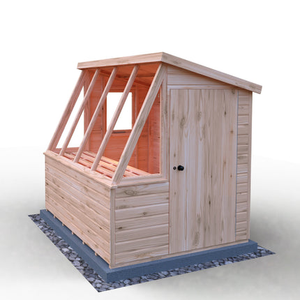 Shire Potting Shed No Installation / Iceni Style B (Left) Shire Iceni 8x6 Potting Shed ICEN0806DSL-1SB 5060490136004