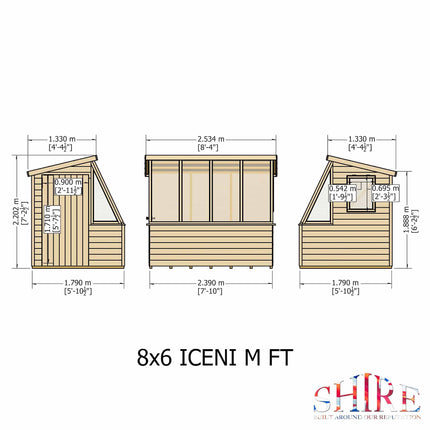 Shire Potting Shed Shire Iceni 8x6 Potting Shed