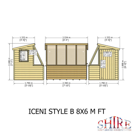 Shire Potting Shed Shire Iceni 8x6 Potting Shed