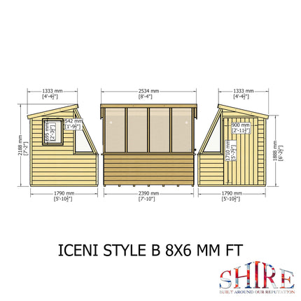 Shire Potting Shed Shire Iceni 8x6 Potting Shed