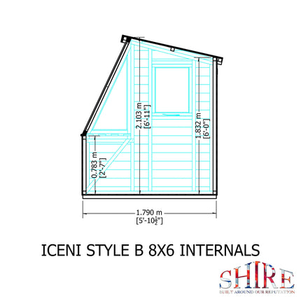 Shire Potting Shed Shire Iceni 8x6 Potting Shed