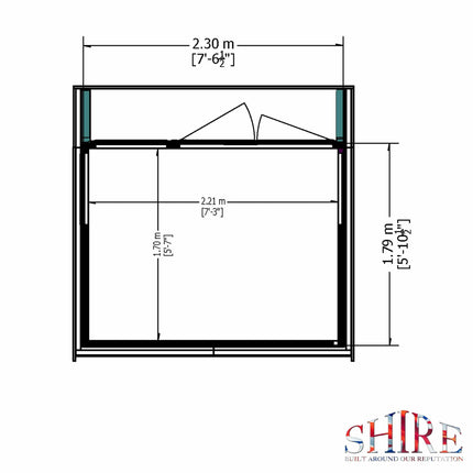 Shire Summerhouse Shire Highclere 8x6 Summerhouse