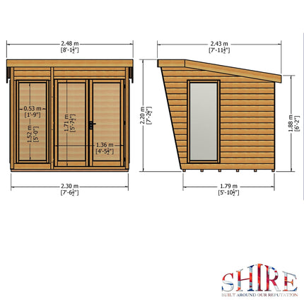 Shire Summerhouse Shire Highclere 8x6 Summerhouse