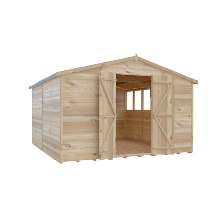 Shire Wooden Shed Shire 10x10 Overlap Shed Double Door With Windows Shire 10x10 Overlap Shed Double Door With Windows