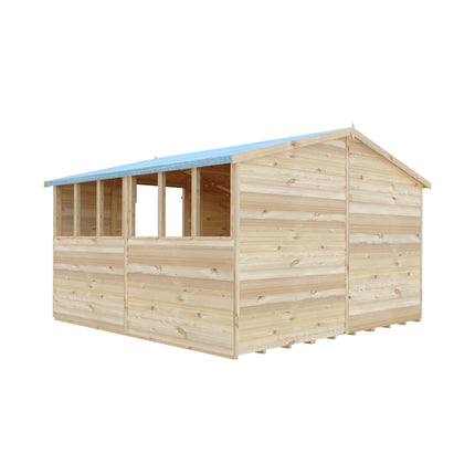 Shire Wooden Shed Shire 10x10 Overlap Shed Double Door With Windows Shire 10x10 Overlap Shed Double Door With Windows