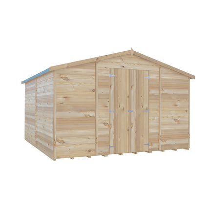 Shire Wooden Shed Shire 10x10 Overlap Shed Double Door With Windows Shire 10x10 Overlap Shed Double Door With Windows