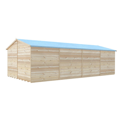 Shire Wooden Shed Shire 10x20 Overlap Shed with Windows - Dip Treated Shire 10x20 Overlap Shed with Windows - Dip Treated