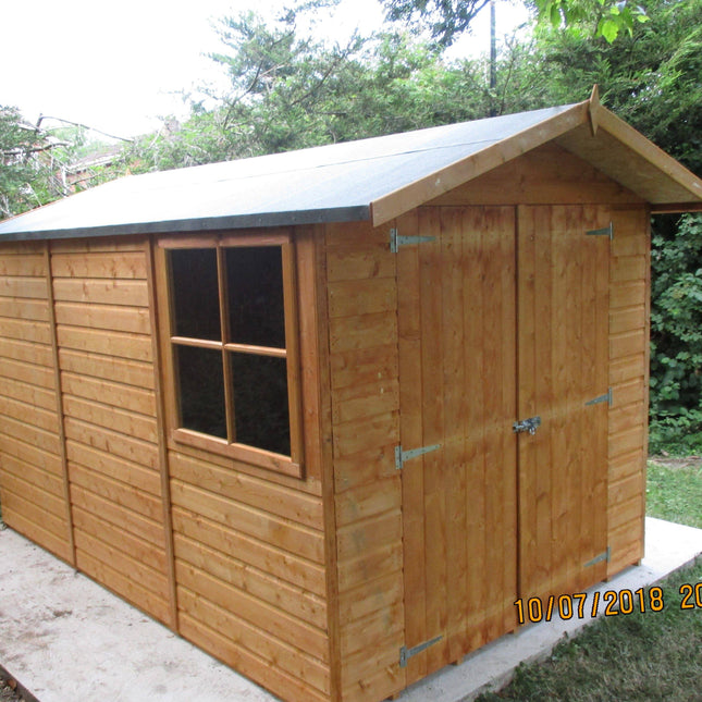 Shire Wooden Shed Shire 10x7 Guernsey Shed Double Door Apex Workshop