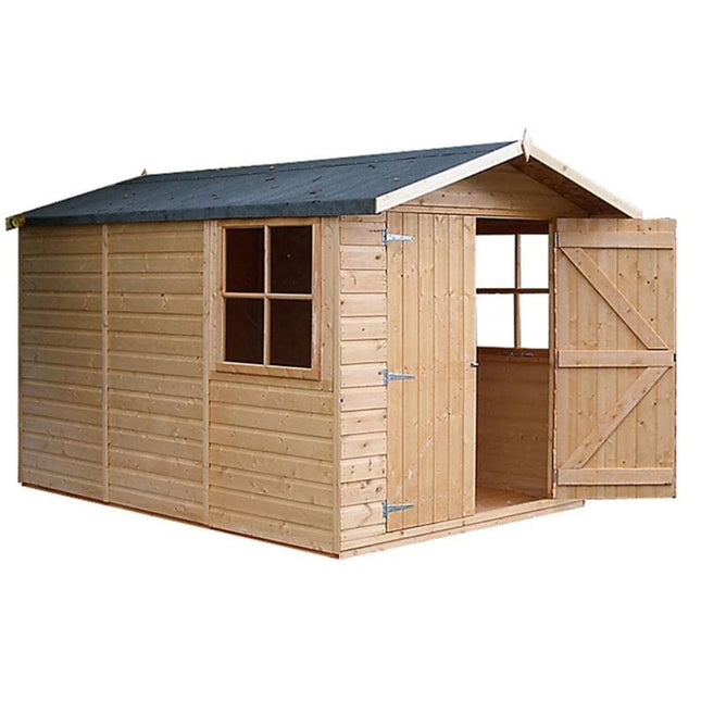 Shire Wooden Shed Shire 10x7 Guernsey Shed Double Door Apex Workshop