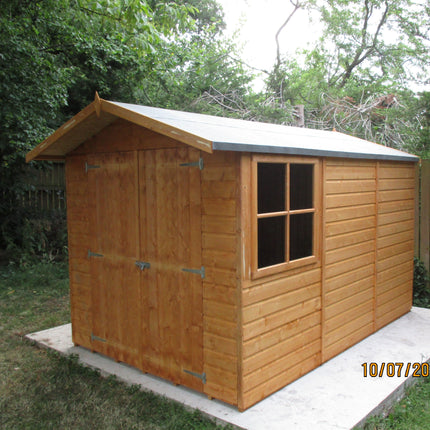 Shire Wooden Shed Shire 10x7 Guernsey Shed Double Door Apex Workshop