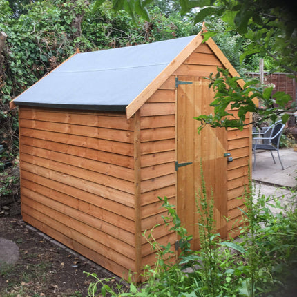 Shire Wooden Shed Shire 8x6 Overlap Dip Treated Single Door Windowless Shed